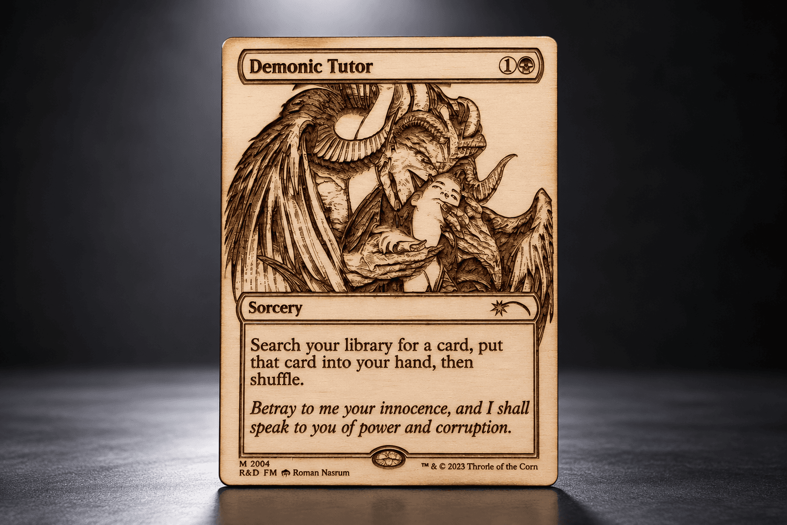 Custom Card Engraving