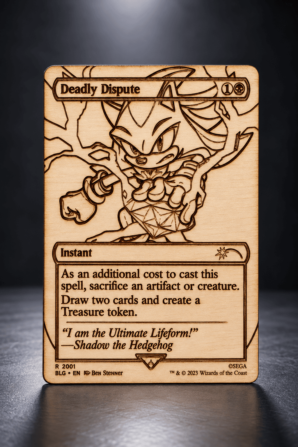 Detailed Card Engraving